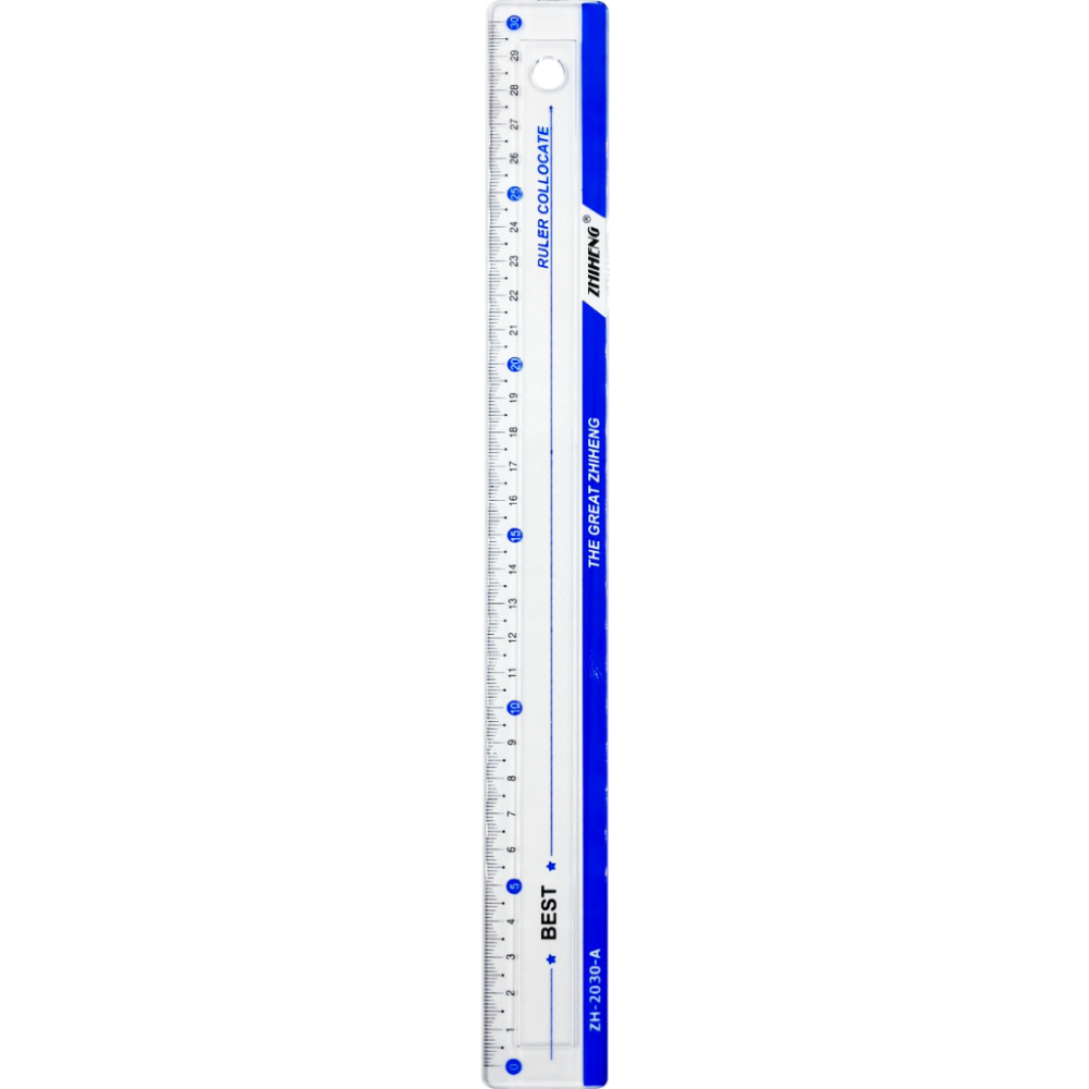 字母直尺 30CM 文具 塑膠尺 30公分直尺-細節圖2