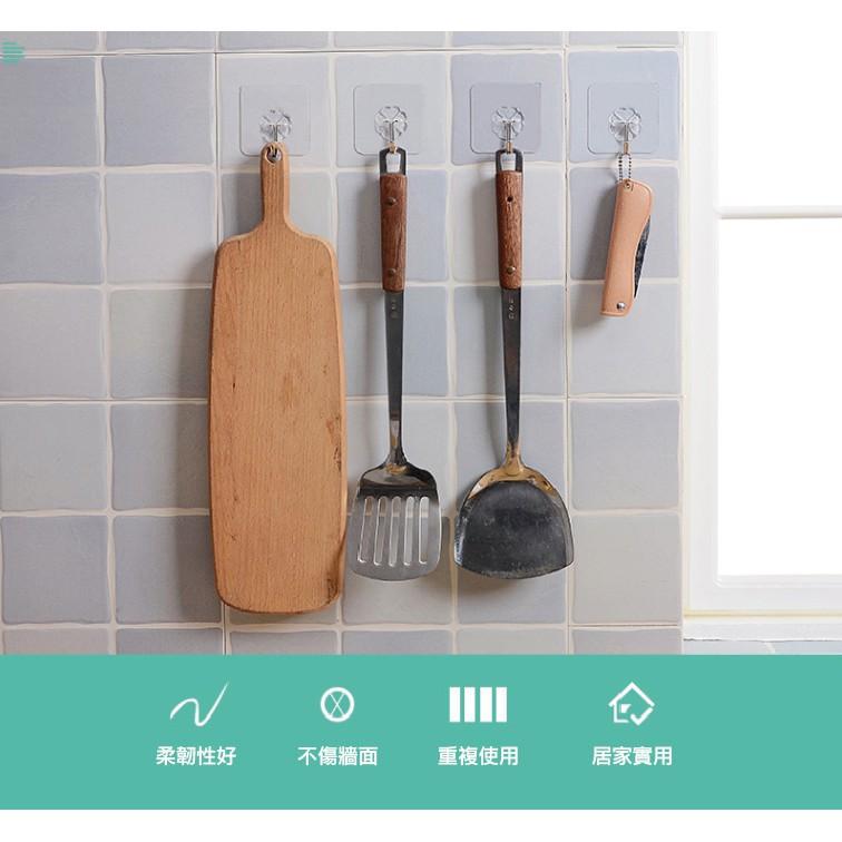 【非常好買】免釘免鑽強力無痕貼掛勾免打孔強力無痕貼掛勾 可水洗 重複貼 無痕掛勾 掛鉤 超黏 防潮防水防油-細節圖3