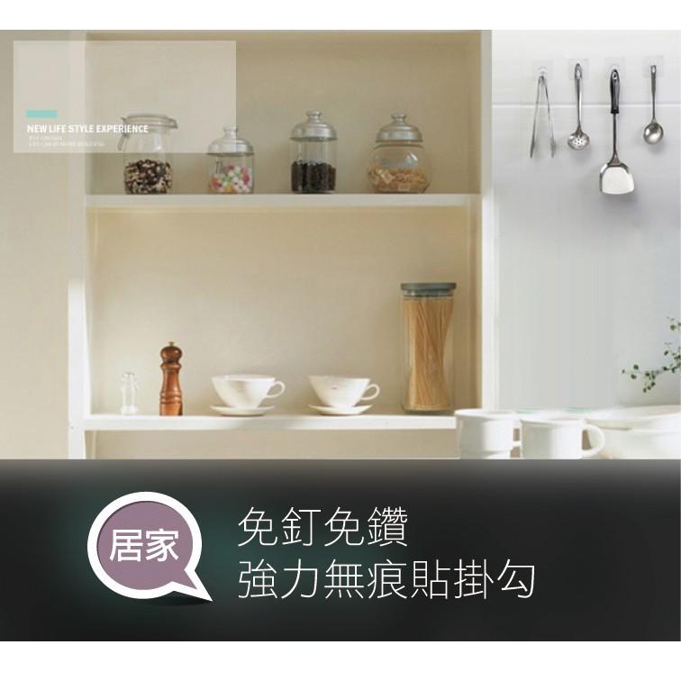 【非常好買】免釘免鑽強力無痕貼掛勾免打孔強力無痕貼掛勾 可水洗 重複貼 無痕掛勾 掛鉤 超黏 防潮防水防油-細節圖4