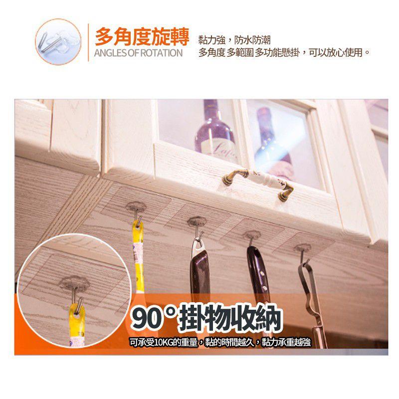 【非常好買】免釘免鑽強力無痕貼掛勾免打孔強力無痕貼掛勾 可水洗 重複貼 無痕掛勾 掛鉤 超黏 防潮防水防油-細節圖9