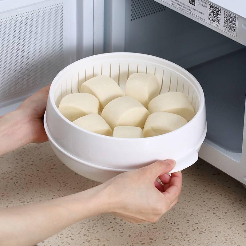 微波爐蒸籠微波料理保鮮盒  蒸鍋 微波盒 料理用品-細節圖6