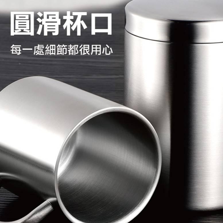 304雙層不銹鋼杯【非常好買】400ml食具級高質感亮面金屬杯 金屬咖啡杯-細節圖5