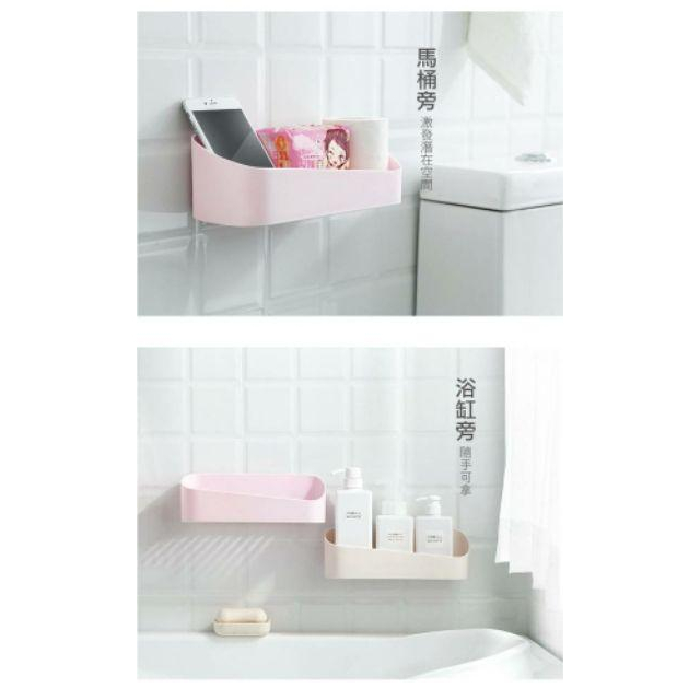 免鑽孔浴室收納架 🌸【非常好買】廚房收納架無印風格 浴室置物架 廚房收納 衛浴置物架 幾何置物架團購破千-細節圖8