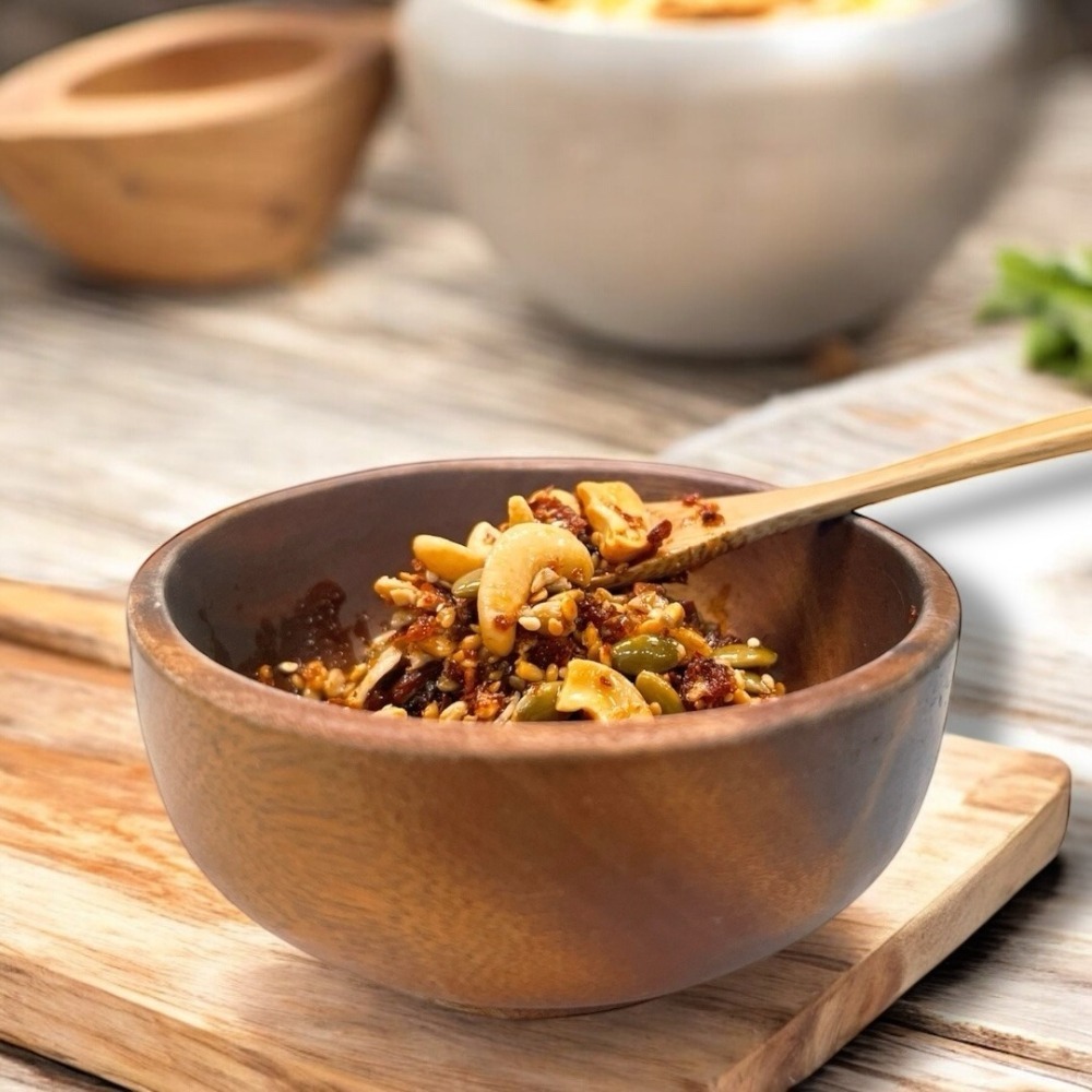 【一食拌嗑】堅果尬辣醬x6入組｜拌麵拌飯萬用神醬、香辣脆口超涮嘴！露營必備! iOPEN團購最划算｜限購2組，超過請拆單-細節圖2