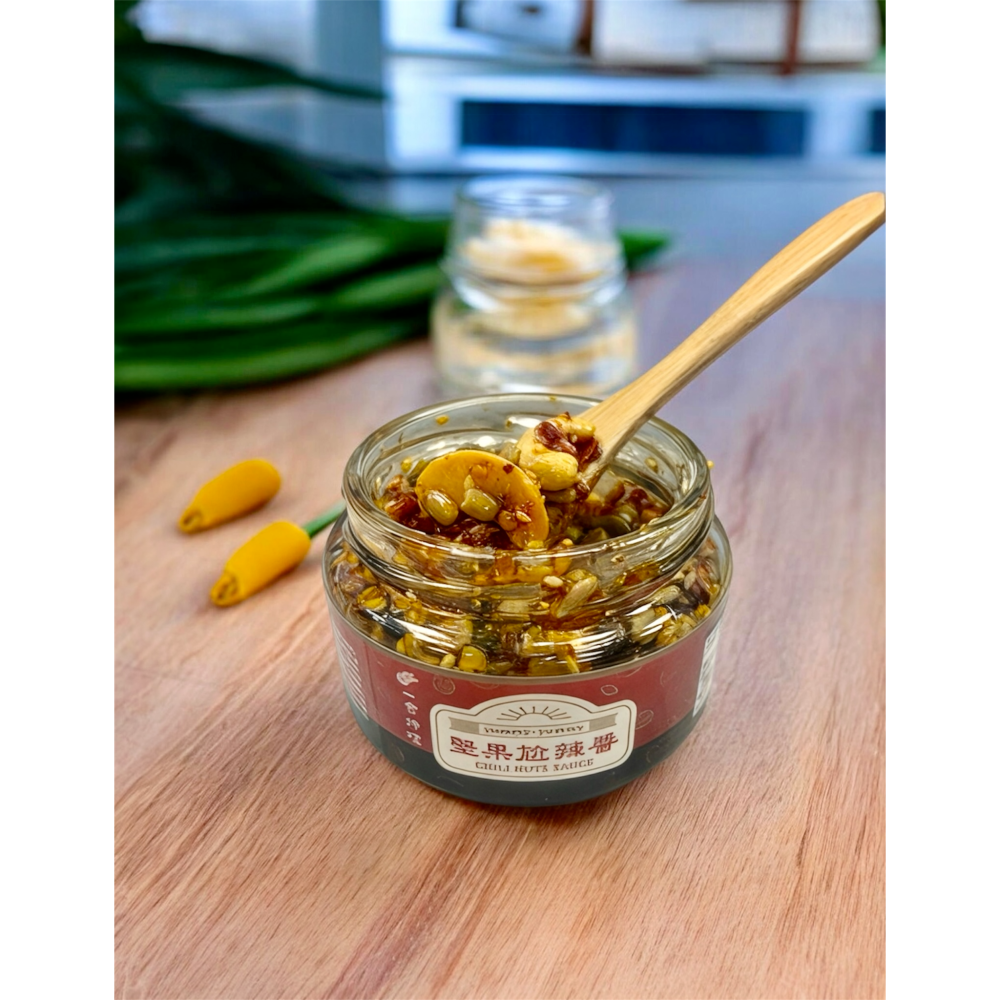 【一食拌嗑】堅果尬辣醬x6入組｜拌麵拌飯萬用神醬、香辣脆口超涮嘴！露營必備! iOPEN團購最划算｜限購2組，超過請拆單-細節圖3