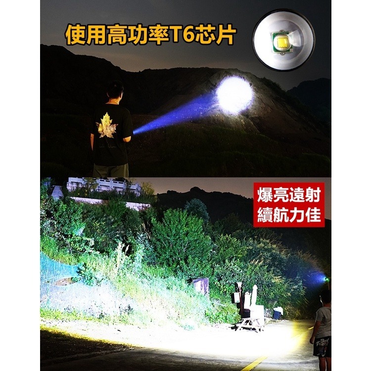 【送電池+USB線】手電筒 迷你手電筒 手電筒強光 充電手電筒 爆亮手電筒 led手電筒 防災 地震 【CP173】-細節圖9