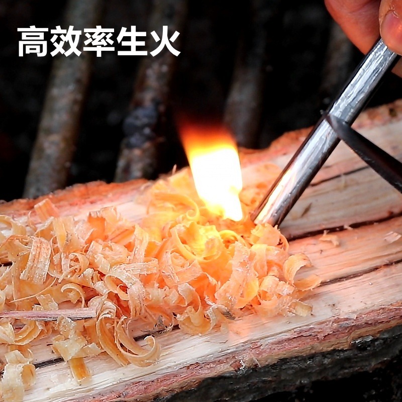 打火石 火種 鎂棒 打火棒 求生工具 生火 野炊 打火 營火 火棒 露營 登山 野營 求生【CP159】-細節圖6