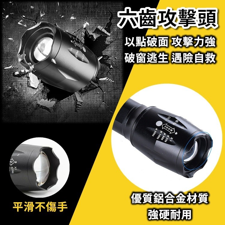 手電筒 手電筒強光 爆亮手電筒 led 手電筒 充電手電筒 手電筒 usb 充電 露營【CP151】-細節圖7