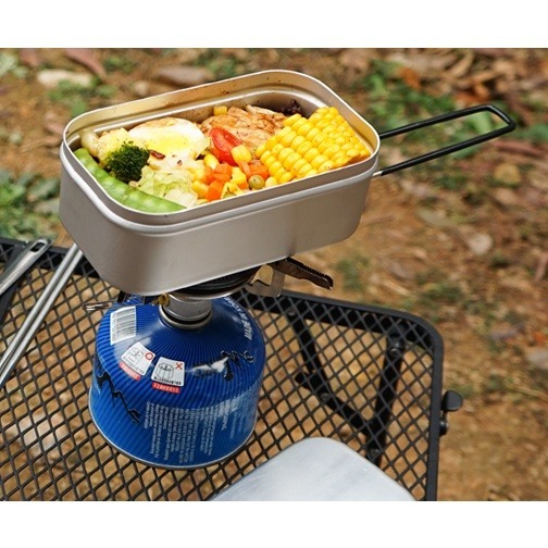 煮飯神器 露營煮飯神器 便當盒 鋁盒 鋁合金 登山 野炊 野營 露營 飯盒 露營鍋具 露營用品 【CP144】-細節圖8