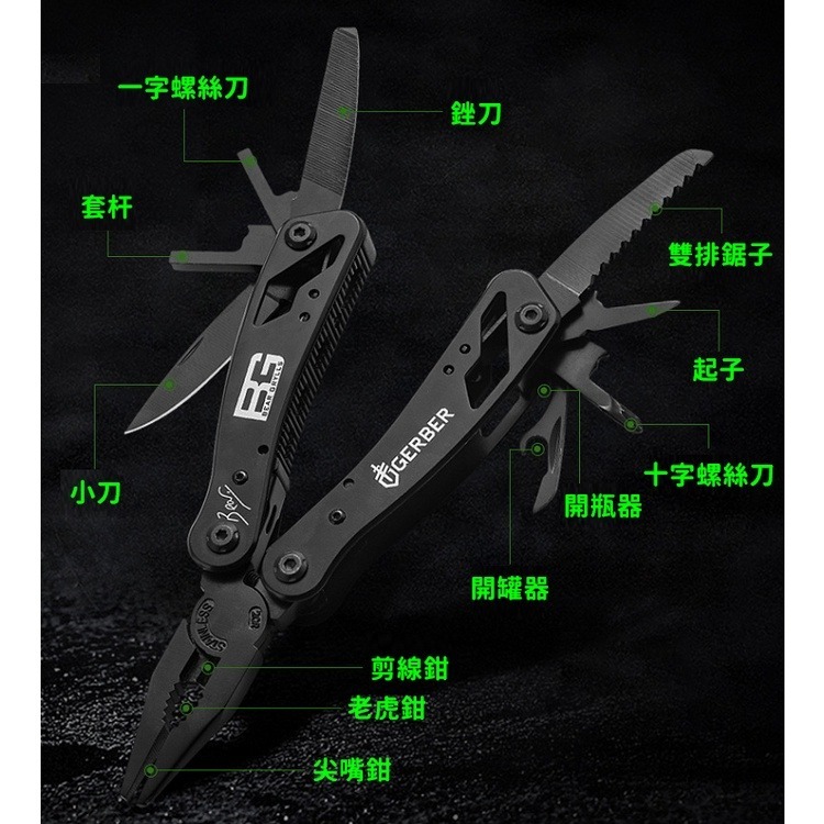 老虎鉗 多功能折疊刀 戰術刀 摺疊刀 瑞士軍刀 求生刀 露營刀 多功能工具鉗 折疊刀 瑞士小刀【CP143】-細節圖3