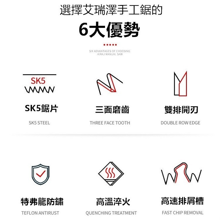 鋸子 木工鋸 摺疊鋸 手工鋸 折疊鋸 鋸樹刀 防鏽鋸子 小型鉅子 木工用具 露營【CP132】-細節圖4