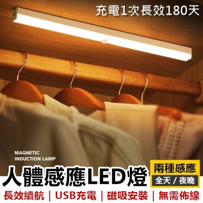 感應式LED燈條 LED感應燈 LED燈 感應燈 櫥櫃燈 人體感應燈 感應燈條 磁吸燈 小夜燈 露營燈【RS1315】