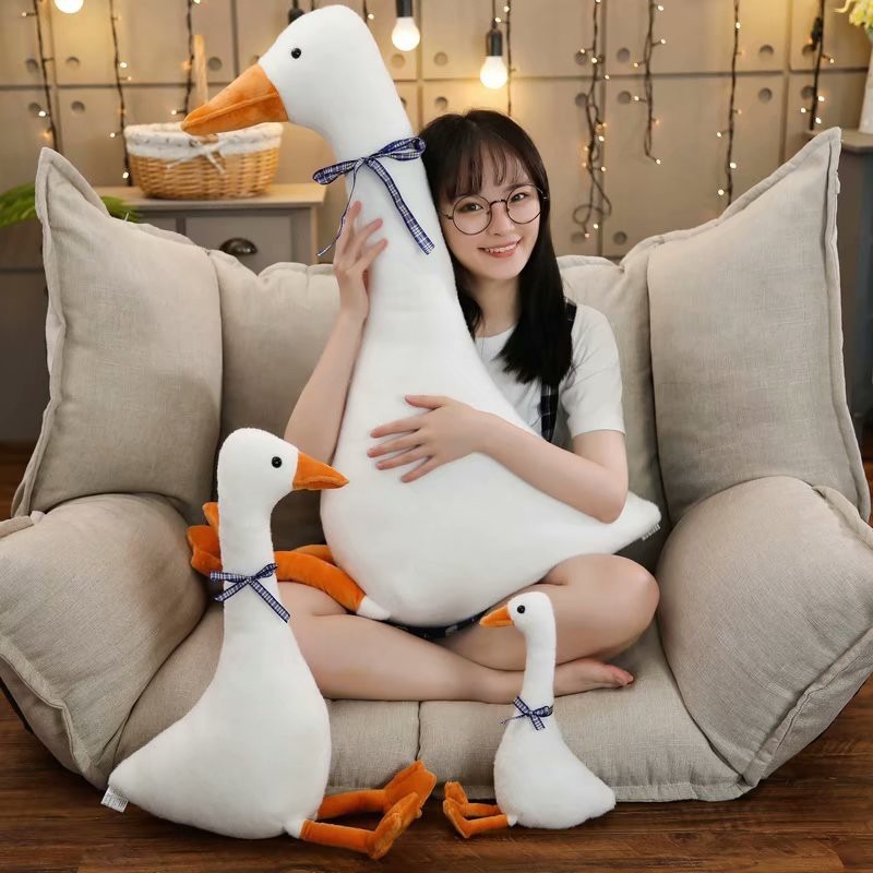 大白鵝玩偶 大白鵝娃娃 鵝娃娃 抱枕 玩偶 娃娃 鴨娃娃 鴨子娃娃 大娃娃 大玩偶 生日禮物【RS1295】-細節圖8