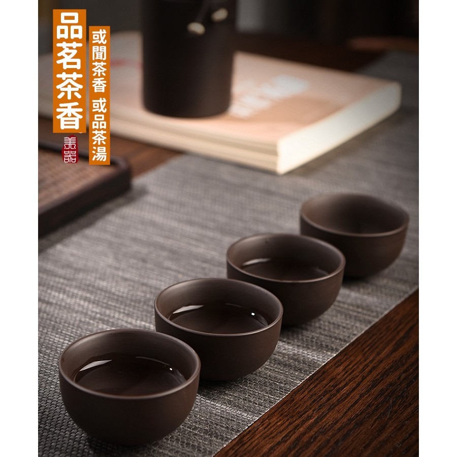 贈收納包 泡茶組 紫砂陶茶壺套裝 旅行茶具 茶壺 隨身茶具 泡茶壺 泡茶杯 旅行茶壺組 露營 露營用品【RS1179】-細節圖6