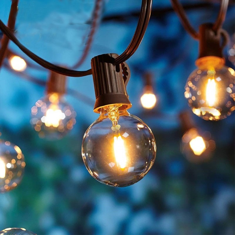 燈串 露營 防水塑膠款 LED燈泡串燈 燈條 聖誕節 露營 婚禮 派對 戶外佈置【CP019】-細節圖9