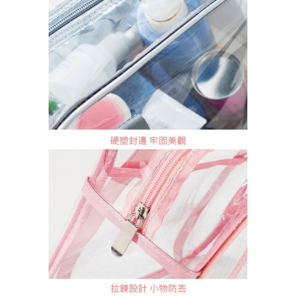 透明包 手提袋 透明防水側背包 大容量 收納化妝包 手提包 PVC 透明洗漱包 果凍包 側背包 【RB568】-細節圖6