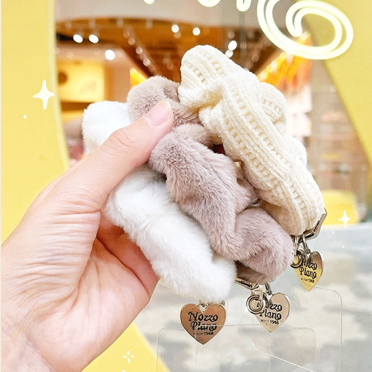 手機掛繩 手機吊飾 手機吊環 絨毛手機殼掛繩 手機殼掛繩 手機扣環 手機手環 造型吊飾【RI401】-細節圖8