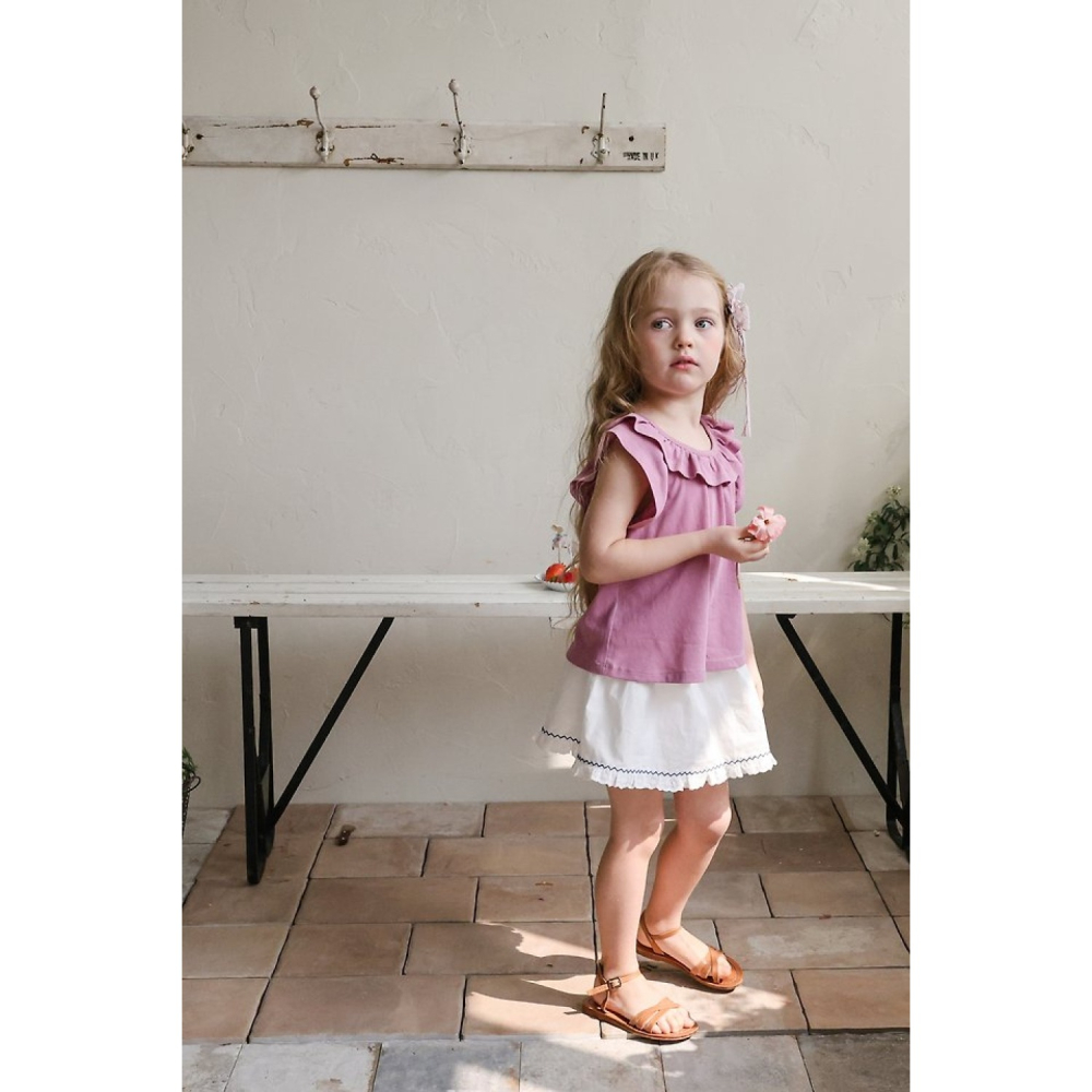 FLO 荷葉領百搭上衣-細節圖4