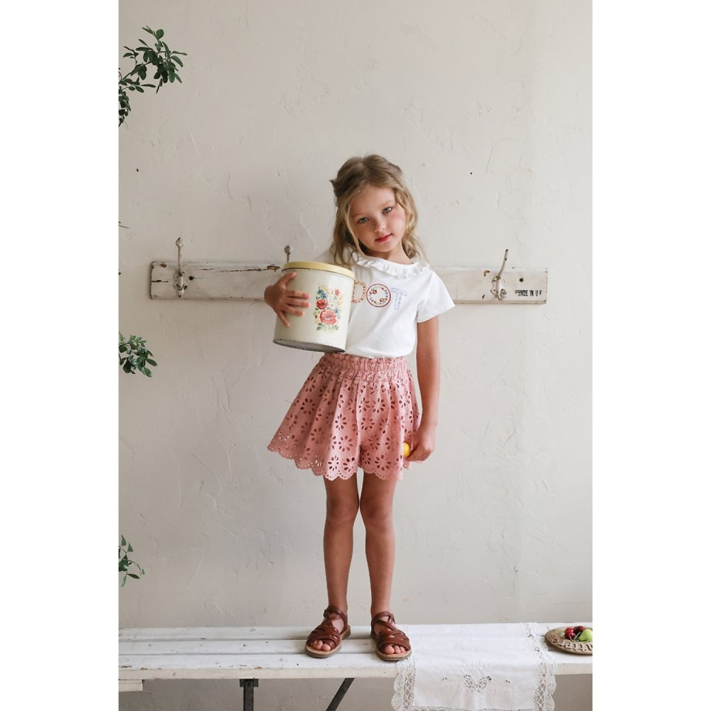 FLO 花雕蕾絲蛋糕短褲-細節圖5