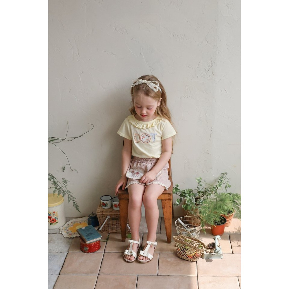 FLO DOT荷葉領上衣-細節圖3