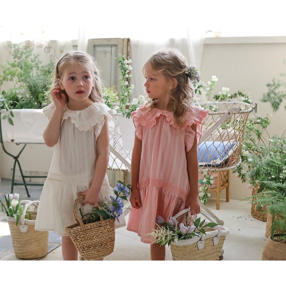 FLO 荷葉領氣質洋裝-細節圖2