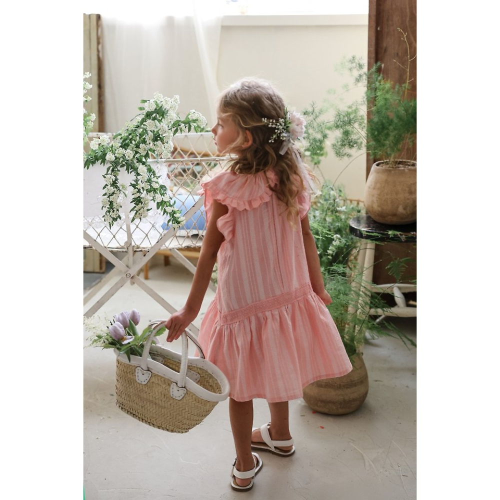 FLO 荷葉領氣質洋裝-細節圖4