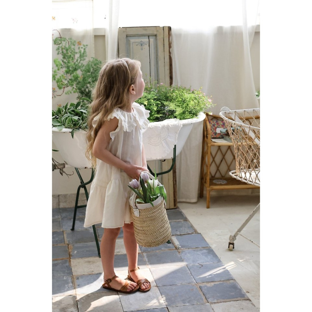 FLO 荷葉領氣質洋裝-細節圖6