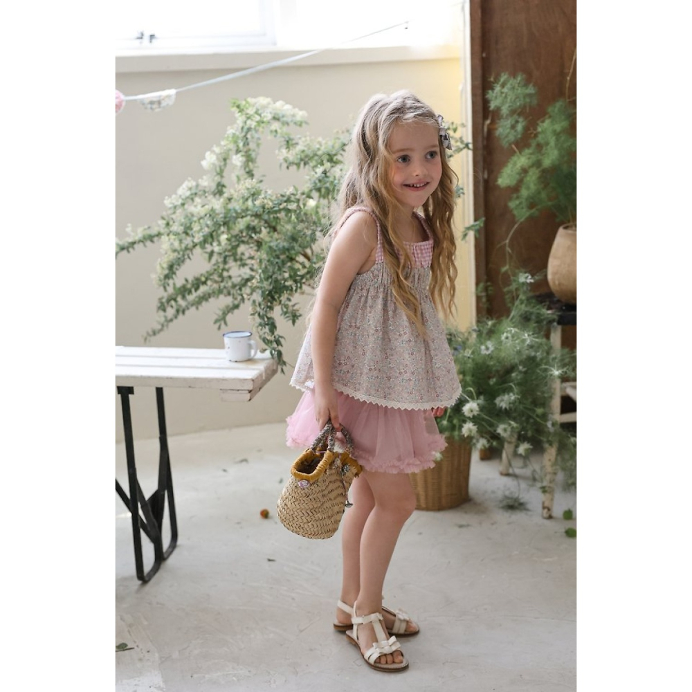 FLO 碎花拼接上衣-細節圖3