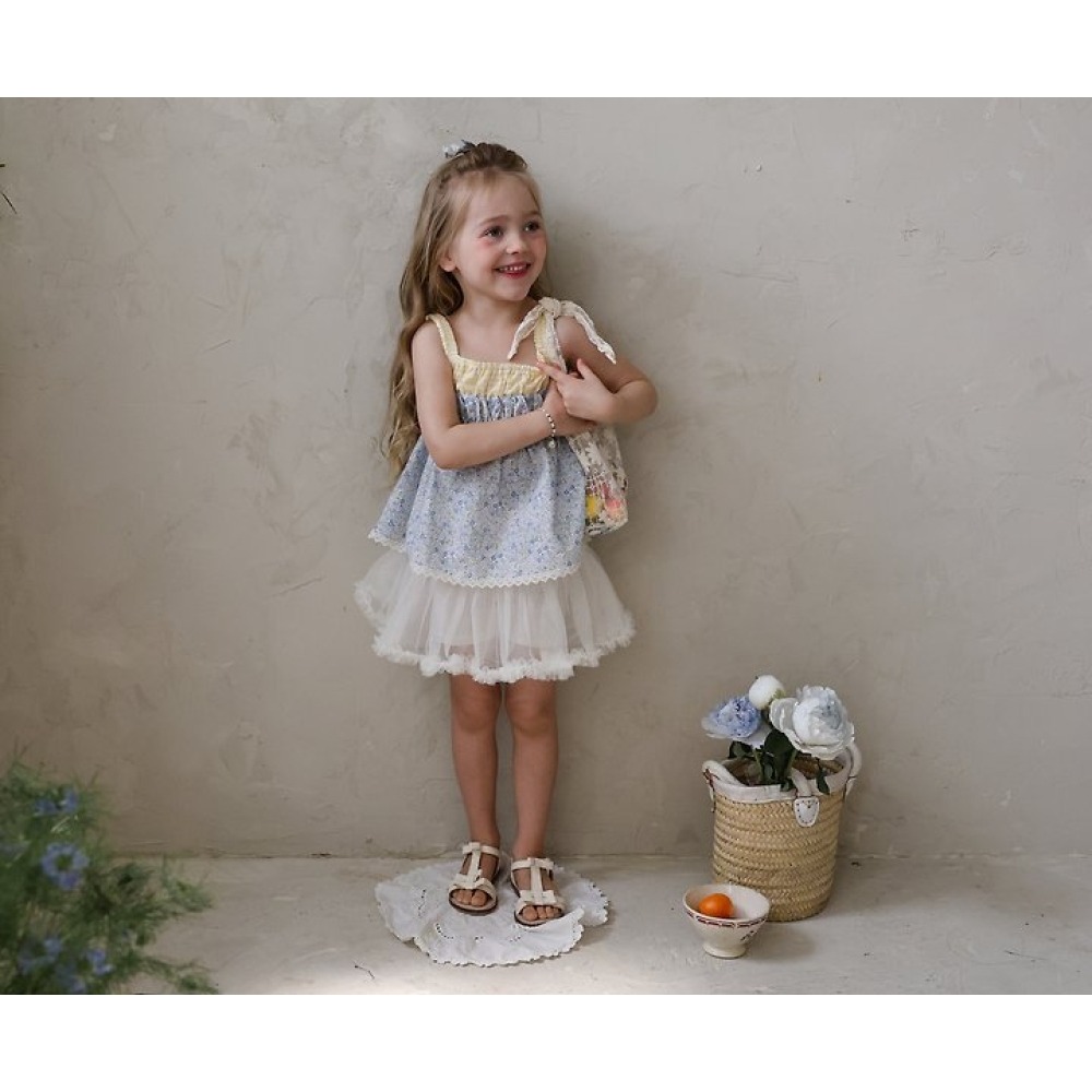 FLO 碎花拼接上衣-細節圖5