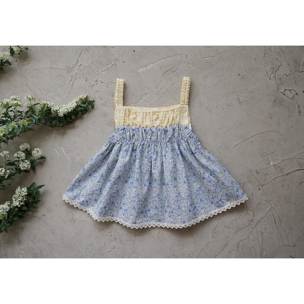 FLO 碎花拼接上衣-細節圖6