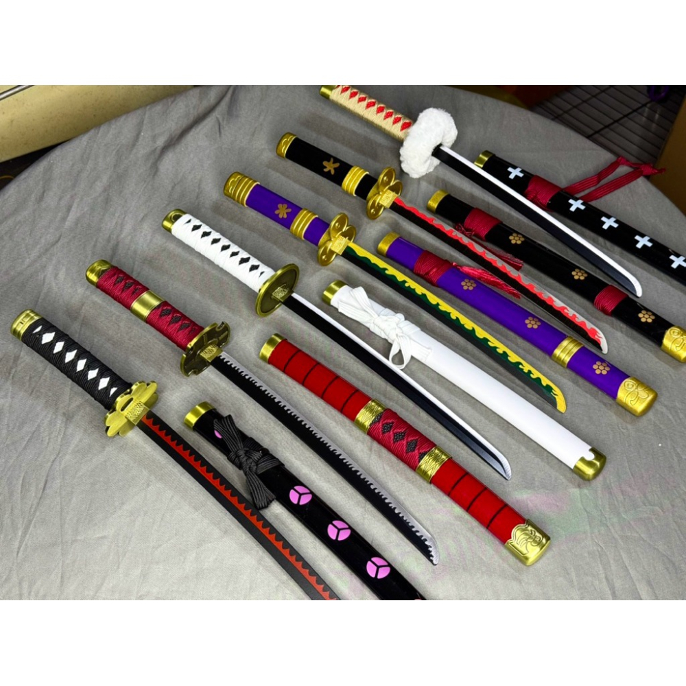 【海x王系列】45cm 小型武器模型刀｜不鏽鋼未開刃｜收藏展示用｜高比例還原｜附劍鞘-細節圖3