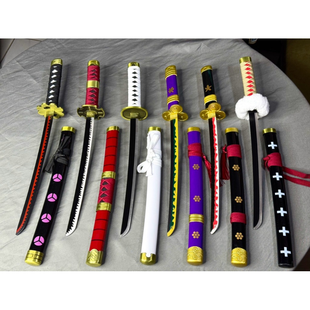 【海x王系列】45cm 小型武器模型刀｜不鏽鋼未開刃｜收藏展示用｜高比例還原｜附劍鞘-細節圖4