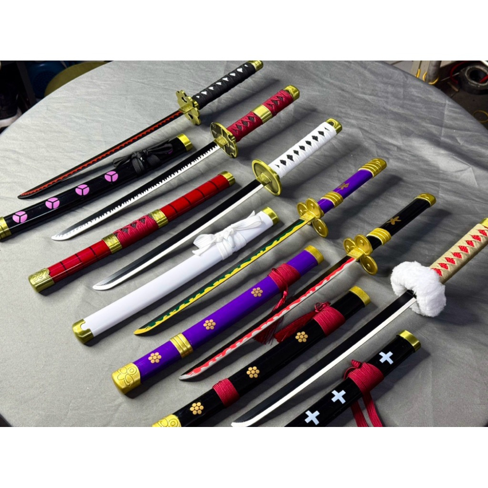【海x王系列】45cm 小型武器模型刀｜不鏽鋼未開刃｜收藏展示用｜高比例還原｜附劍鞘-細節圖7