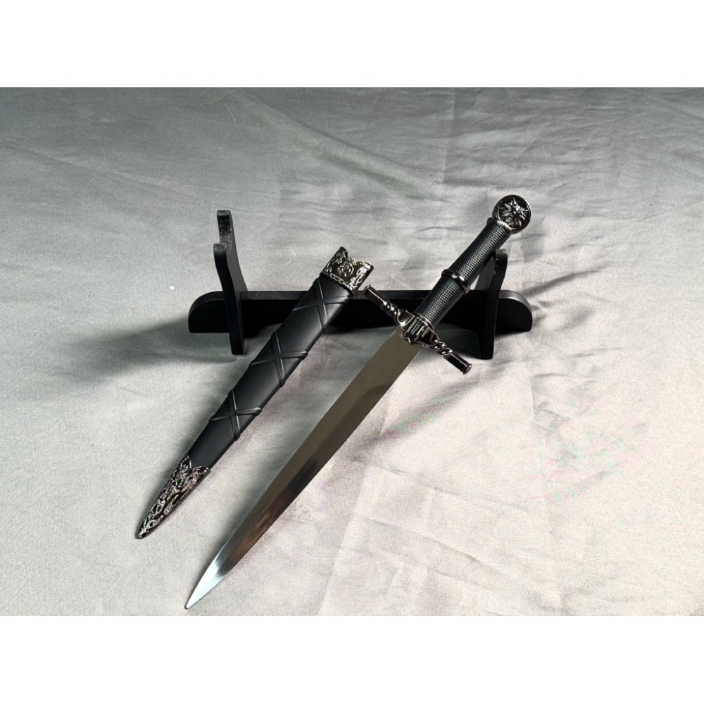 40cm 獵X士風格小型擺設劍/巫X/未開刃/不鏽鋼模型劍/異獸造型劍匣/收藏展示道具/三款造型-細節圖5