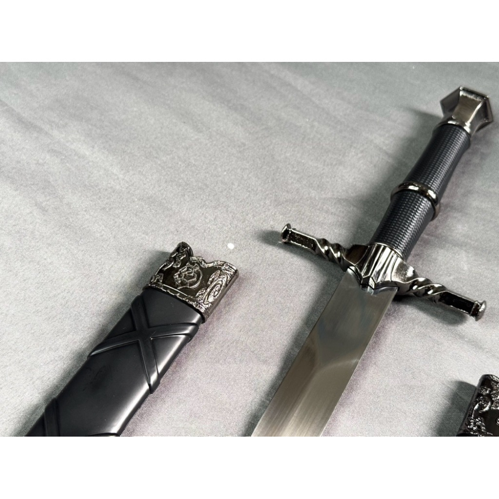 40cm 獵X士風格小型擺設劍/巫X/未開刃/不鏽鋼模型劍/異獸造型劍匣/收藏展示道具/三款造型-細節圖7