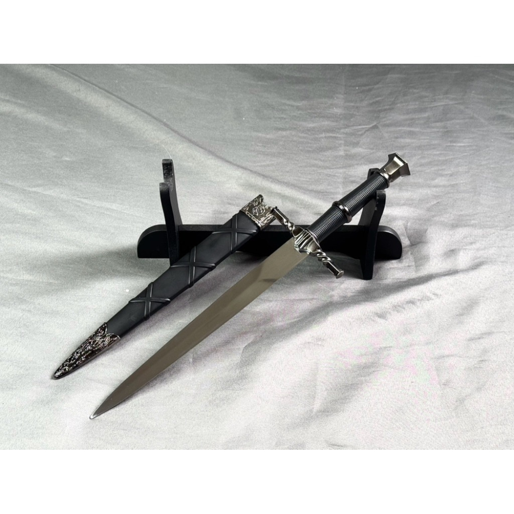 40cm 獵X士風格小型擺設劍/巫X/未開刃/不鏽鋼模型劍/異獸造型劍匣/收藏展示道具/三款造型-細節圖8