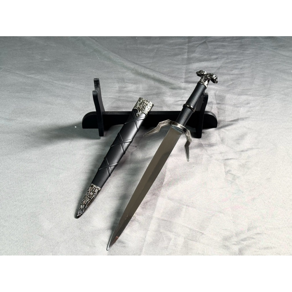 40cm 獵X士風格小型擺設劍/巫X/未開刃/不鏽鋼模型劍/異獸造型劍匣/收藏展示道具/三款造型-細節圖9