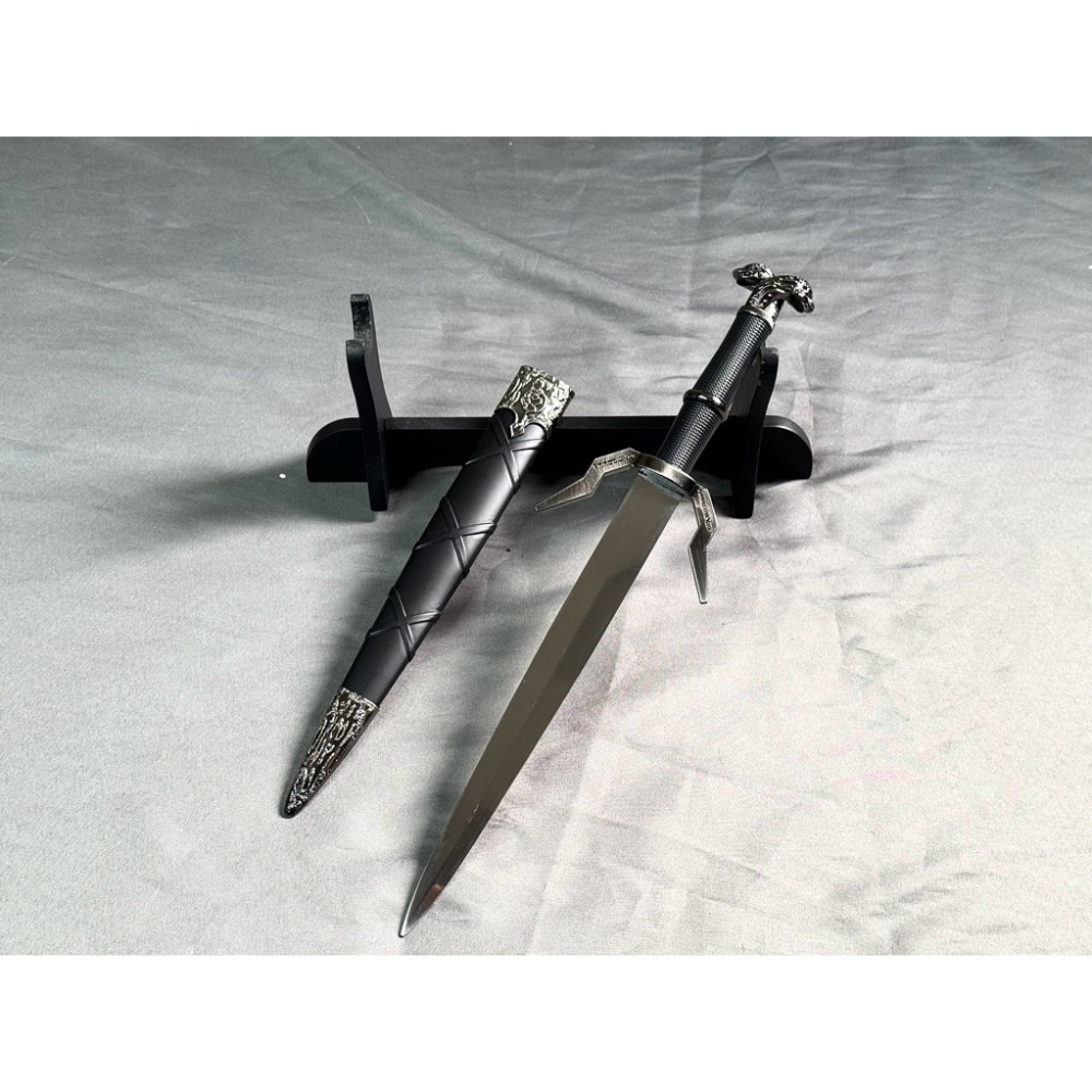 40cm 獵X士風格小型擺設劍/巫X/未開刃/不鏽鋼模型劍/異獸造型劍匣/收藏展示道具/三款造型-規格圖9