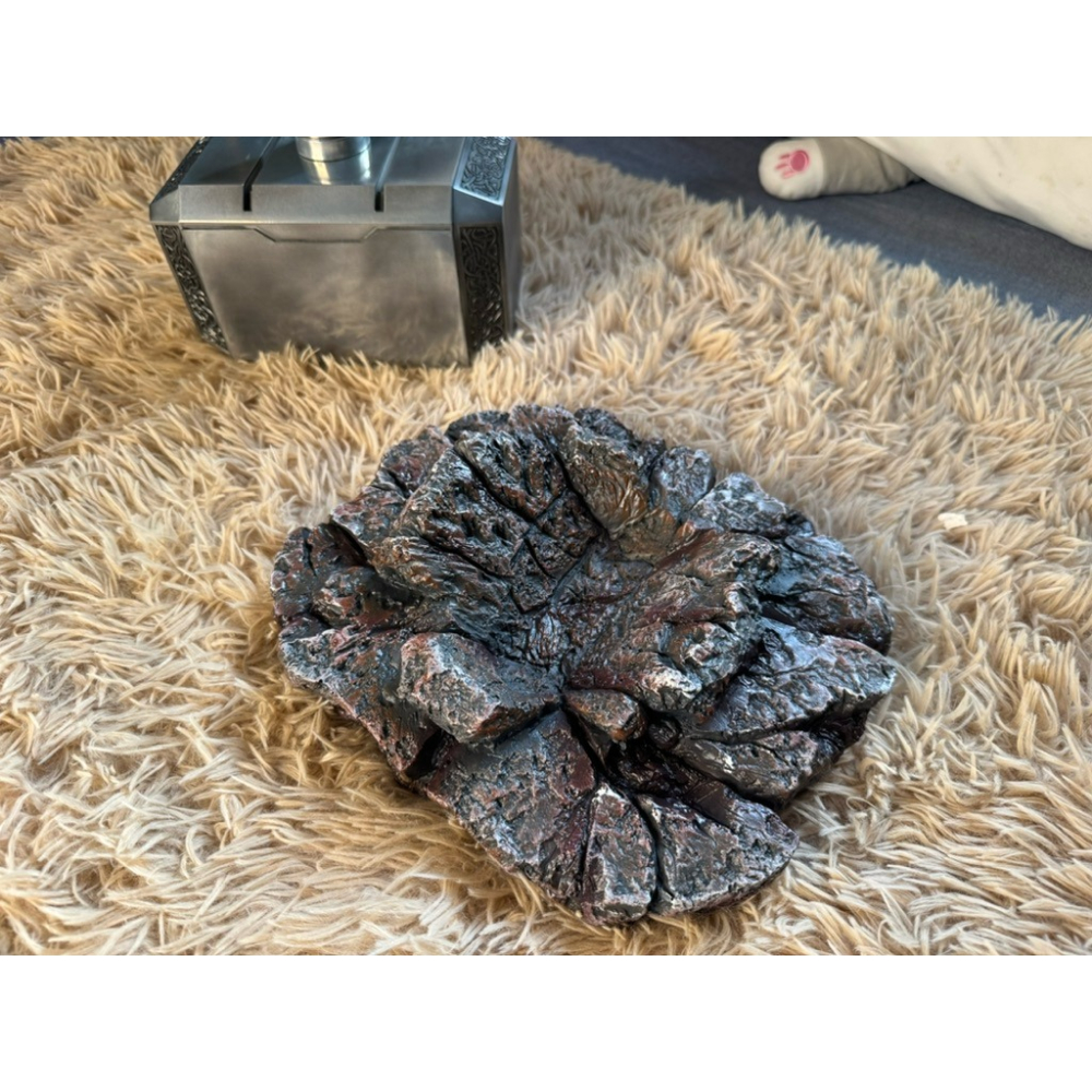 雷神方形地台｜28×24cm 樹脂材質 擺件底座｜搭配雷神錘展示台 景觀擺設 收藏必備-細節圖5