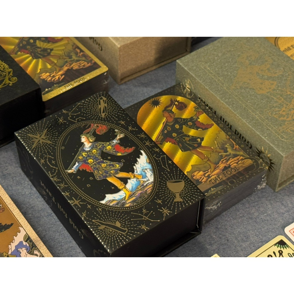 防水全新爆款塔羅牌全系列｜禮盒款/普通盒裝/神瑜卡｜復古/黑金/新藝術/偉特/占卜桌布組合-細節圖2
