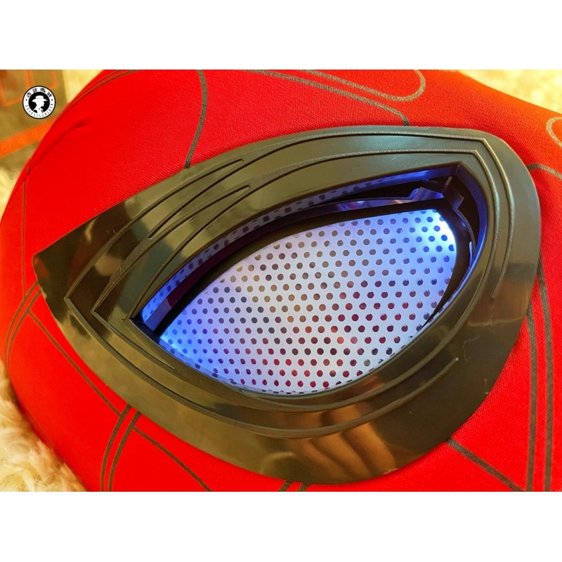 現貨蜘蛛人面具 電動頭套面罩 可眨眼 電影動漫人物 愛好收藏品 cosplay 交換禮物-細節圖3