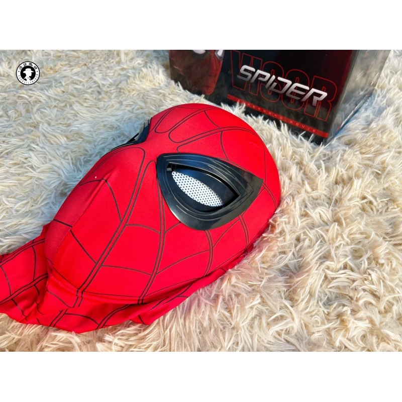 現貨蜘蛛人面具 電動頭套面罩 可眨眼 電影動漫人物 愛好收藏品 cosplay 交換禮物-細節圖4