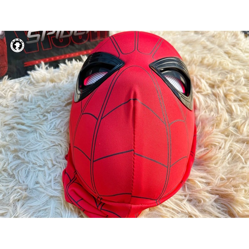 現貨蜘蛛人面具 電動頭套面罩 可眨眼 電影動漫人物 愛好收藏品 cosplay 交換禮物-細節圖7