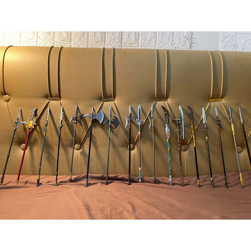 30cm三x演義周邊鋅合金模型兵器/附贈支架/未開刃/青龍偃月刀/方天畫戟/丈八蛇矛/虎頭湛金槍/林沖蛇矛/趙雲龍槍-細節圖8