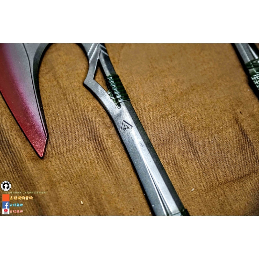 APEX全金屬英雄尋血犬渡鴉之咬斧頭/29cm280g紅綠兩款/14cm110g紅款/共三款/送展示架-細節圖4
