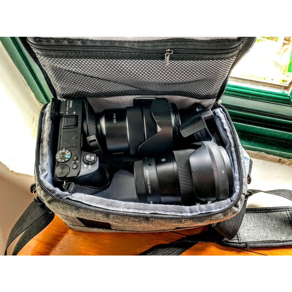 相機包/攝影包/單肩斜跨小包/旅遊包/微單包/多功能相機包/透氣防水耐磨抗震-細節圖9