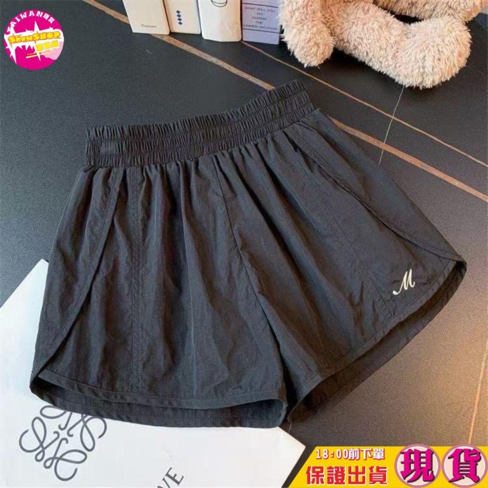 SHOWSHOP⭐現貨在台⭐女童速乾短褲 夏季薄款運動褲 中大童透氣防走光褲裙 寬鬆休閒跑步褲 快乾短褲110-170-細節圖4