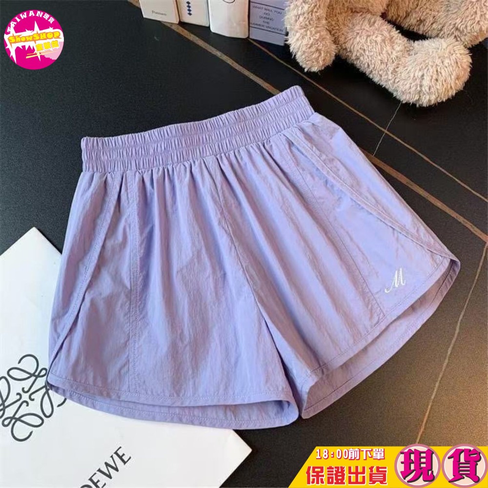 SHOWSHOP⭐現貨在台⭐女童速乾短褲 夏季薄款運動褲 中大童透氣防走光褲裙 寬鬆休閒跑步褲 快乾短褲110-170-規格圖7