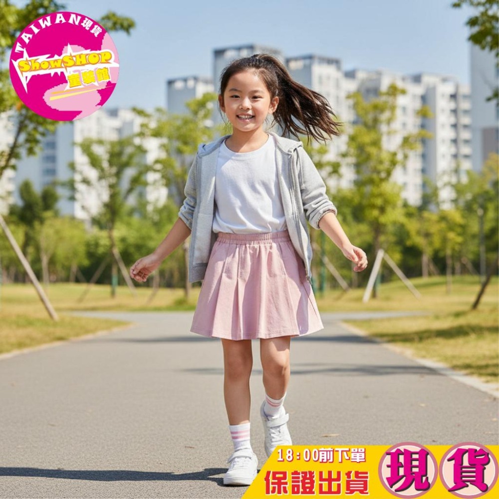 SHOWSHOP ⭐️現貨在台⭐️春夏女童冰絲短褲涼感褲裙輕薄短褲 女童褲裙 女童透氣短褲 女童夏季短褲  運動短褲-細節圖2