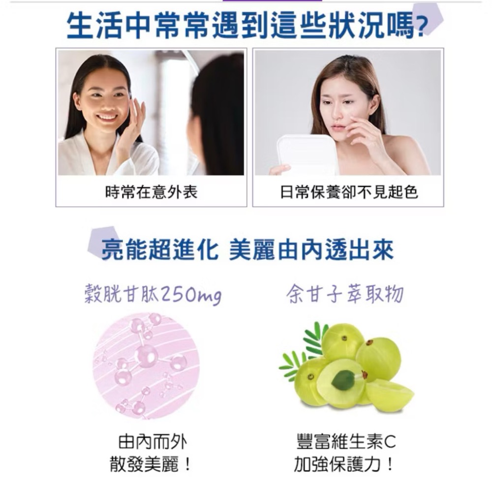 活沛多 穀胱甘肽錠30錠（30天份）-細節圖3